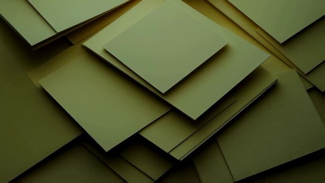 Abstract Olive Green Geometric Paper Background