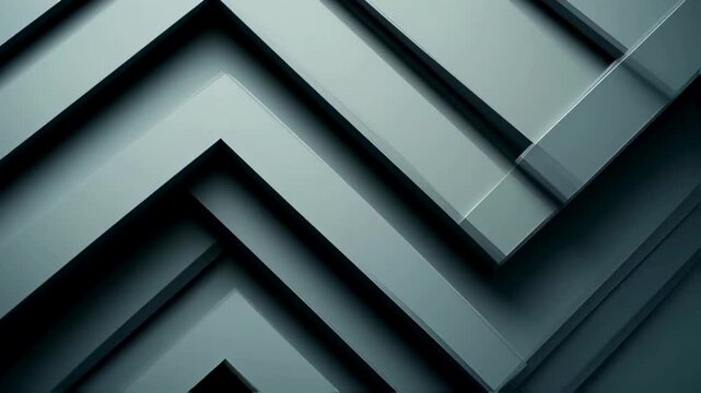 Abstract Grey Geometric Pattern Interlocking Arrow Design
