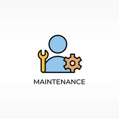 Maintenance Vector, Icon Or Logo Sign Isolated Symbol Illustration