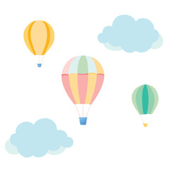 Fototapeta premium Whimsical watercolor painting of colorful objects