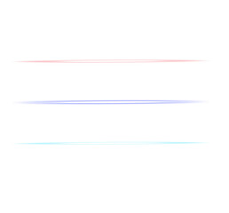 Obraz premium Set of neon glowing light lines in vibrant electric colors isolated on white background