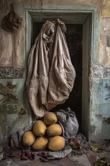 Interior of a weathered house