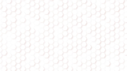3D Futuristic honeycomb mosaic white background. Realistic geometric mesh cells texture. Abstract Hexagon white Background. Abstract Technology, Futuristic Digital Hi Tech Concept. Vector Illustration