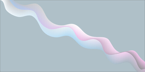 Abstract blue and colourful wave background with curves and motion elements