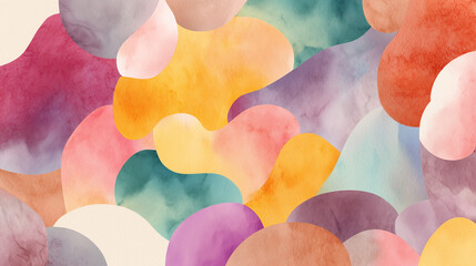 Abstract colorful watercolor background with a vibrant pattern for wallpaper