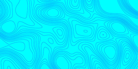 Geographic blue and cyan color abstract grid contour line style mountain topography pattern background, detailed contour topographic landscape terrain texture map of abstract vector background.