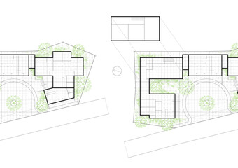 Floor plan designed building on the drawing.