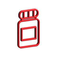 Medicine bottle icon design template