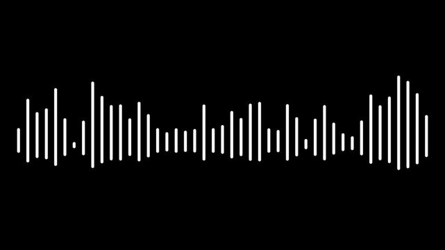 Audio equalizer wave icon. Dynamic equalizer visual effect, sound waves, Digital simple equalizer (sound wave) on background.