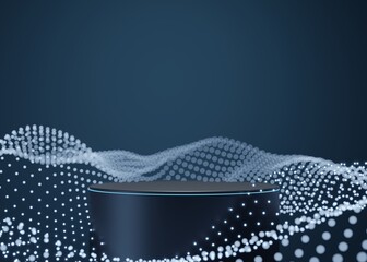 3D rendering futuristic product background