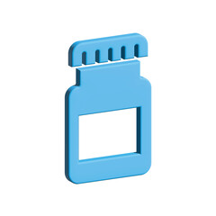 Medicine bottle icon design template