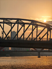 Beautiful sunset in Guangzhou China.