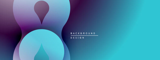 Abstract fluid shapes, vibrant blues, purples create modern background. Gradient effect adds depth, visual interest.