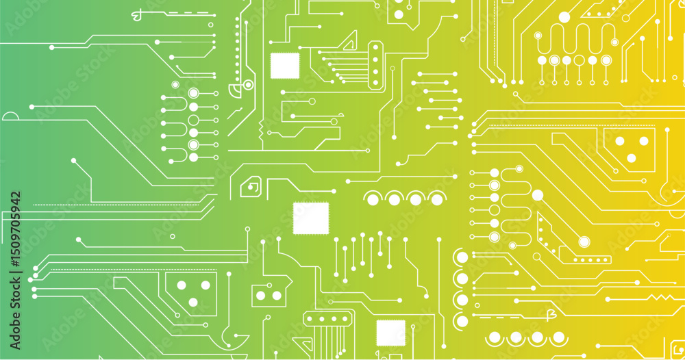 Poster high tech technology geometric and connection system background with digital data abstract.