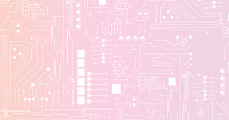 Circuit board technology background with hi-tech digital data connection system and computer electronic design. 