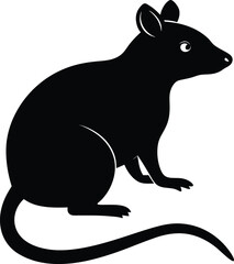 silhouette of a mouse