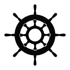 Thousand Ship Wheel silhouette icon vector illustration design on white background