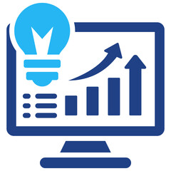 Obraz premium Data Driven Innovation Icon