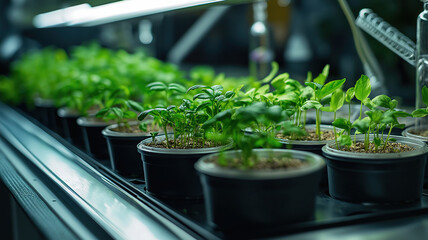 Detailed analysis of plant-based food samples in a modern laboratory for nutritional research