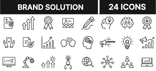 Brand Solution Icon with Lightbulb and Tag Symbol Representing Identity, Innovation, and Strategic Marketing