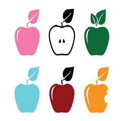 Vector colour apple