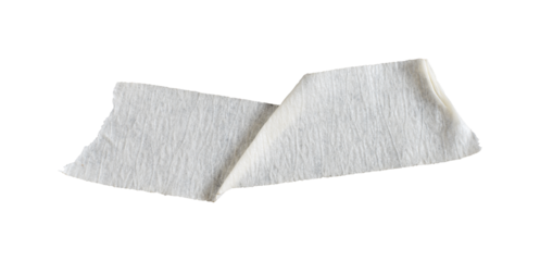 white glued paper tape isolated element