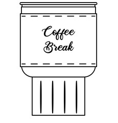 Hand drawn reusable water bottle illustration