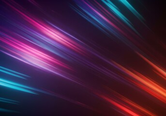 Abstract Light Streaks Vibrant Neon Colors and Dynamic Movement
