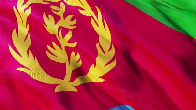 Waving 3D Eritrea Flag, Eritrea National Flag Videos