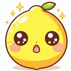 Fototapeta premium lemon surprise cartoon character