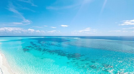 Fototapeta premium Summer Concept with Open Space for Custom Content