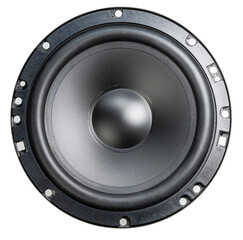 Speaker isolated on white background, Car Speaker on white background with work path, High resolution focus stacking photography PNG File.