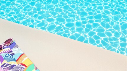 Naklejka premium Creative Summer Layout with Ample Copy Area