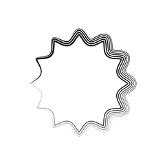 Abstract Wavy Star Pattern