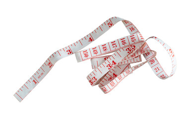 measuring tape isolated on white