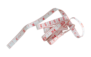 measuring tape isolated on white