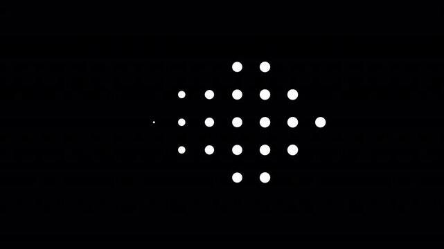 Dotted Arrows Pixel Pointer is a dynamic motion graphics featuring animated arrow with alpha channel. These playful digital pointers combine dotted-line trails with crisp pixel accents, perfect for ap