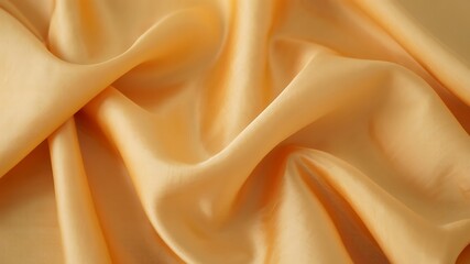 Fototapeta premium Luxurious Golden Fabric Texture with Soft Folds and Subtle Light