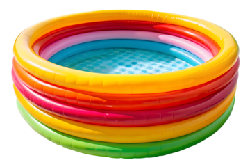 Rainbow Inflatable Kiddie Pool Fun Summer Water Play for Toddlers and Children