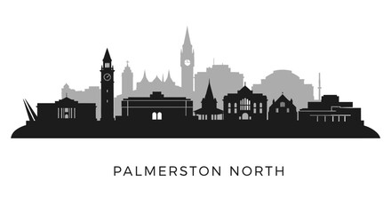 Obraz premium Palmerston North Skyline New Zealand City.