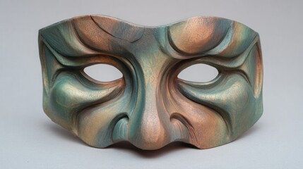 Handmade masquerade mask ceramic art