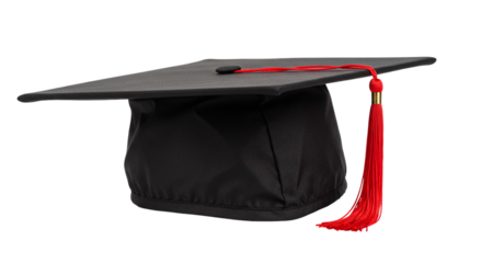 Celebrating Academic Success A Classic Graduation Cap Symbolizing Achievement and New on transparent background