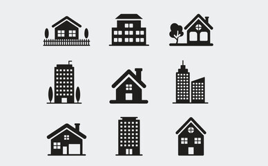 Building icon set
