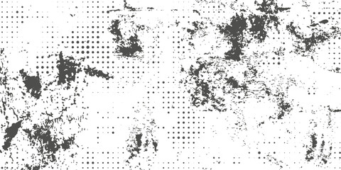 Obraz premium Monochrome printing raster, abstract vector halftone background. eps10