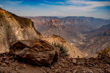 mirador del gallego, Urique municipio de Chihuahua en la sierra tarahumara. turismo a barrancas del cobre en tren