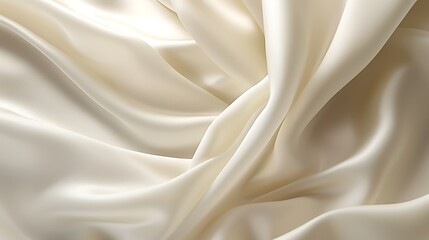 Obraz premium Golden silky satin fabric with smooth waves and elegant shiny texture