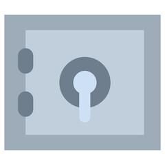 Fototapeta premium Safe Box icon, Flat Design Style Icon, Hotel Icon Vector