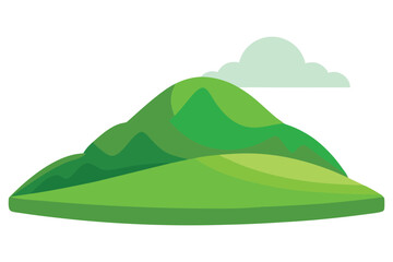 Simple green hill