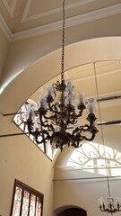 chandelier in the church