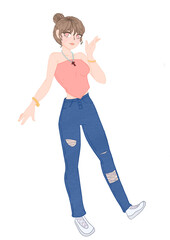 young boy with hands in pockets